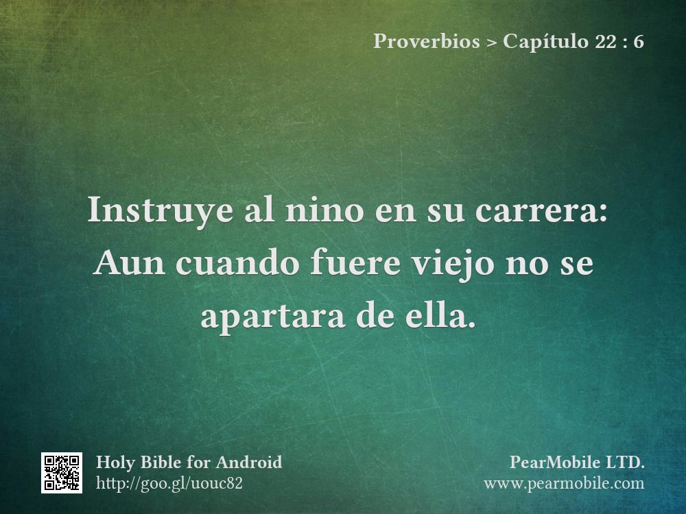 Proverbios, Capítulo 22:6